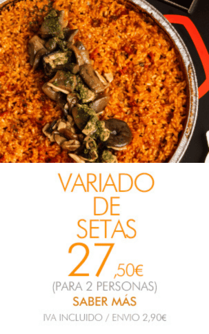 ARROZ VARIADO DE SETAS